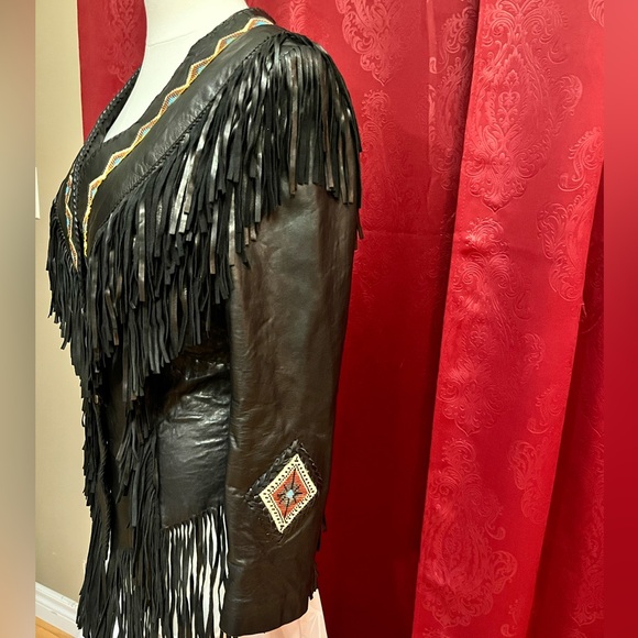 Leather Biker Jacket - Picture 3 of 6
